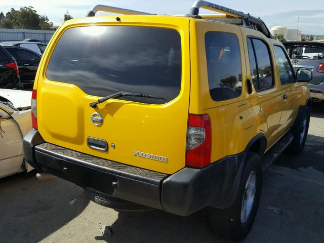 5N1ED28Y72C570753 - 2002 NISSAN XTERRA XE YELLOW photo 4