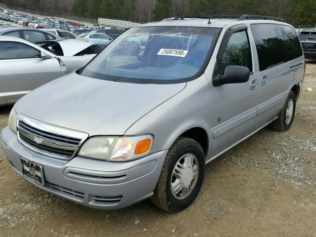 1GNDX13E41D101814 - 2001 CHEVROLET VENTURE LU BLUE photo 2