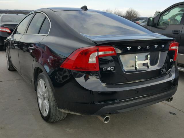 YV1612FS6D1216473 - 2013 VOLVO S60 T5 BLACK photo 3