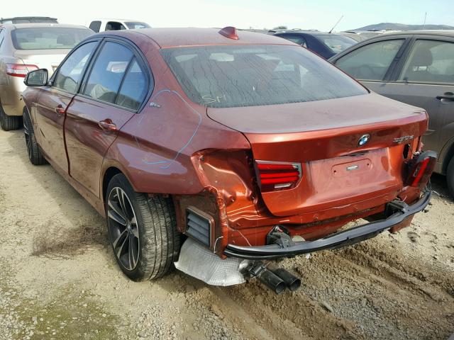 WBA8E1C5XJA159568 - 2018 BMW 330E ORANGE photo 3