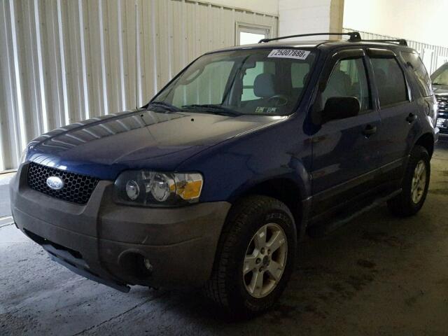 1FMYU93105KA51358 - 2005 FORD ESCAPE XLT BLUE photo 2