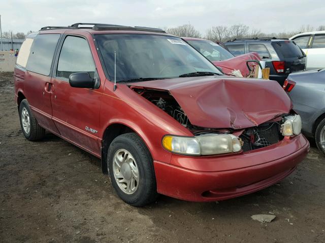 4N2DN1113VD815242 - 1997 NISSAN QUEST XE RED photo 1