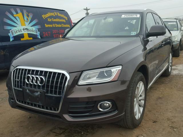 WA1LFAFP9EA040787 - 2014 AUDI Q5 PREMIUM BROWN photo 2