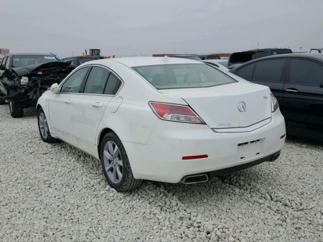 19UUA8F29EA001575 - 2014 ACURA TL WHITE photo 3