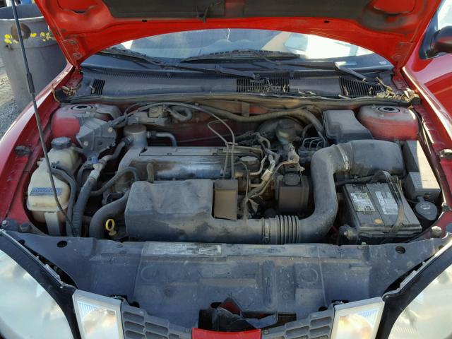 1G2JB12F347330982 - 2004 PONTIAC SUNFIRE RED photo 7