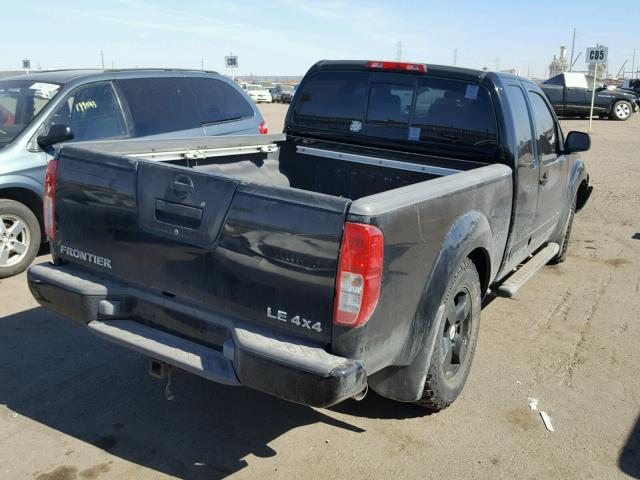 1N6AD06W15C447928 - 2005 NISSAN FRONTIER K BLACK photo 4