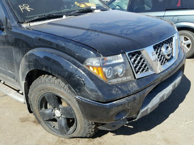 1N6AD06W15C447928 - 2005 NISSAN FRONTIER K BLACK photo 9