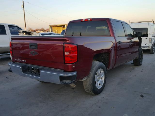 3GCPCREH9EG174838 - 2014 CHEVROLET SILVERADO MAROON photo 4