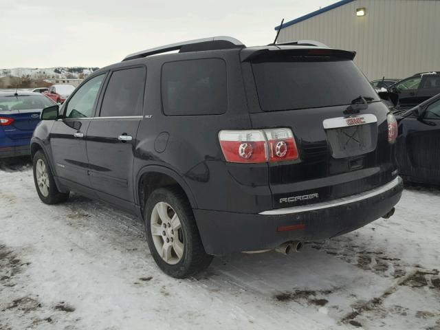 1GKEV33708J129948 - 2008 GMC ACADIA SLT შავი ფოტო 3