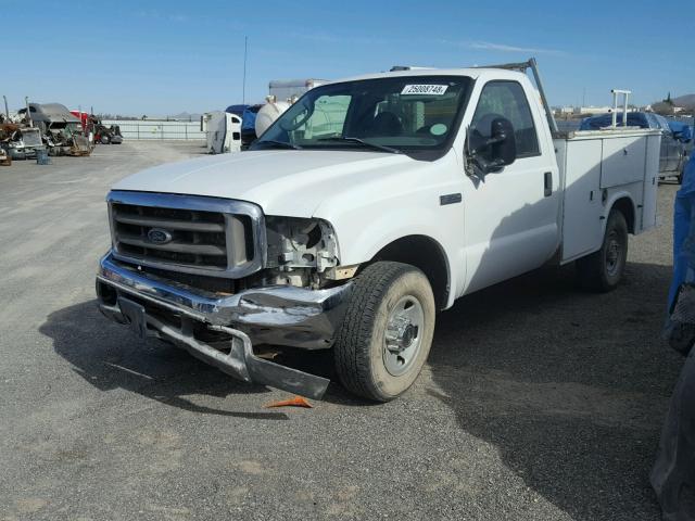 1FTSF30566EB27352 - 2006 FORD F350 SRW S WHITE photo 2