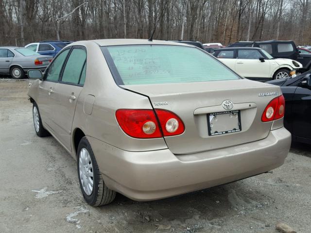 2T1BR32E37C754857 - 2007 TOYOTA COROLLA CE GOLD photo 3