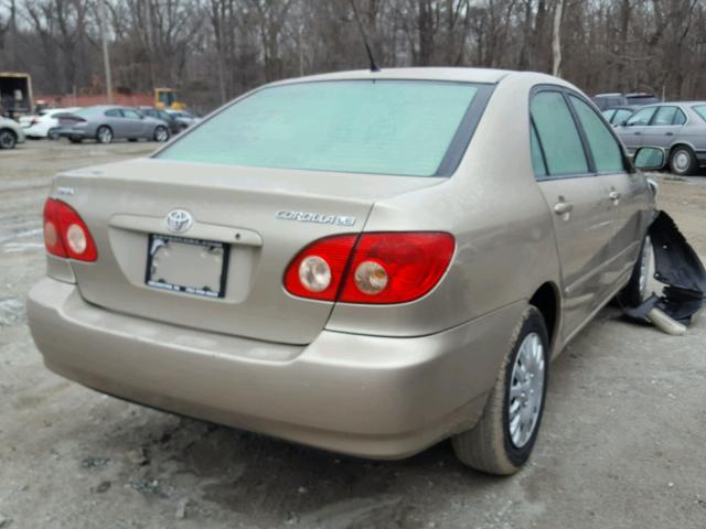 2T1BR32E37C754857 - 2007 TOYOTA COROLLA CE GOLD photo 4