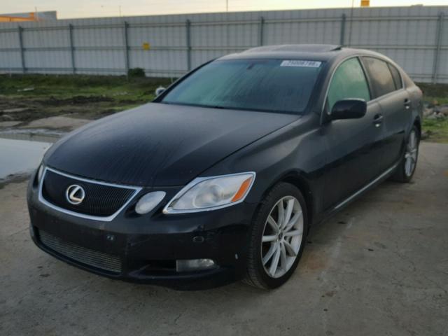 JTHBC96SX75001049 - 2007 LEXUS GS 450H BLACK photo 2