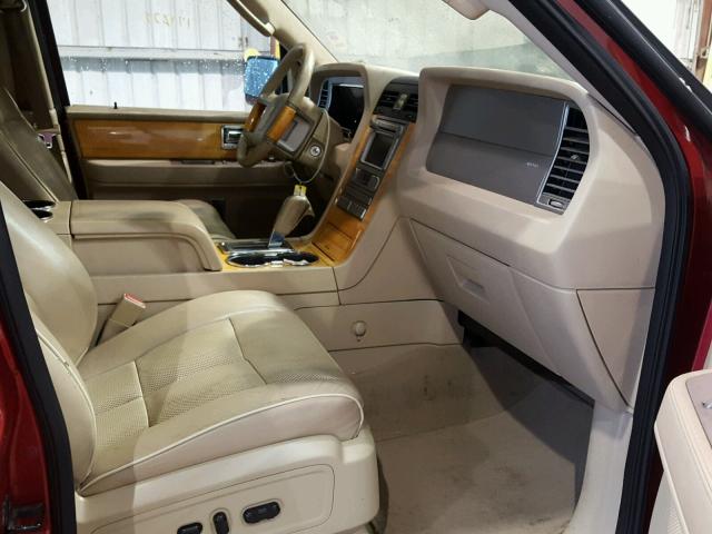 5LMFU27527LJ14661 - 2007 LINCOLN NAVIGATOR MAROON photo 5