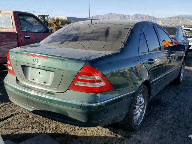 WDBRF61J91F112759 - 2001 MERCEDES-BENZ C 240 GREEN photo 3