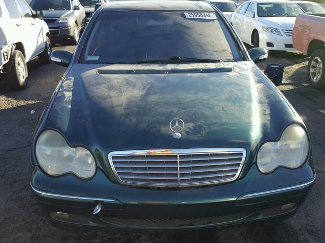 WDBRF61J91F112759 - 2001 MERCEDES-BENZ C 240 GREEN photo 9