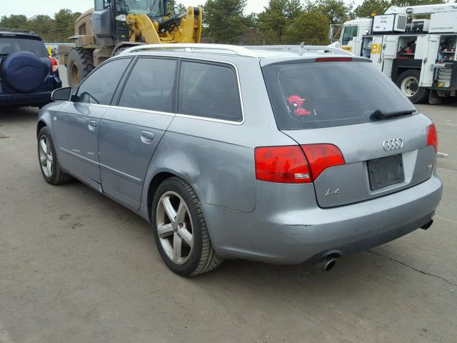 WAUKH78E37A083757 - 2007 AUDI A4 3.2 AVA GRAY photo 3