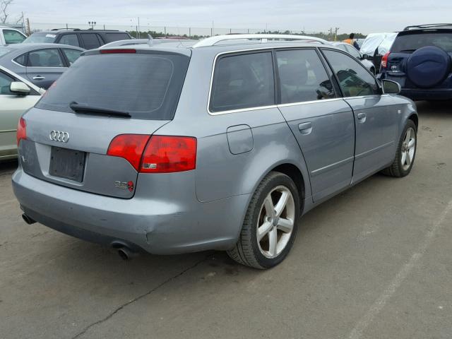 WAUKH78E37A083757 - 2007 AUDI A4 3.2 AVA GRAY photo 4