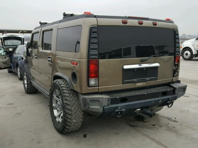 5GRGN23U25H108055 - 2005 HUMMER H2 GREEN photo 3