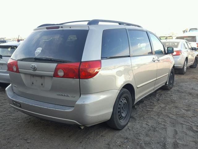 5TDZK23C18S175269 - 2008 TOYOTA SIENNA CE TAN photo 4