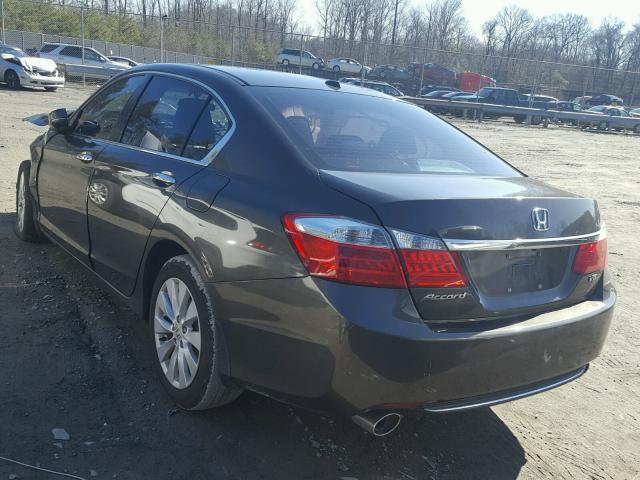 1HGCR3F8XFA004031 - 2015 HONDA ACCORD EXL GRAY photo 3