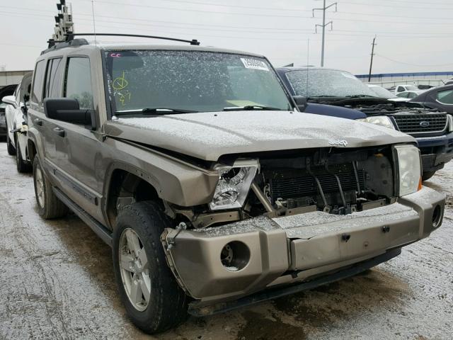 1J8HG48K76C104061 - 2006 JEEP COMMANDER BEIGE photo 1