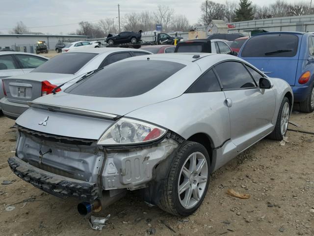 4A3AK34T28E001246 - 2008 MITSUBISHI ECLIPSE GT SILVER photo 4