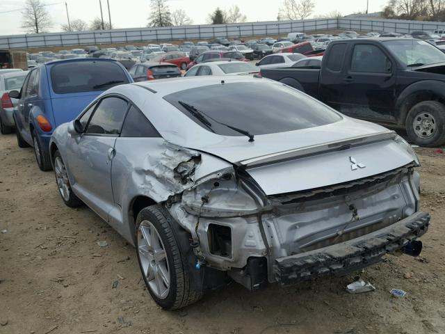 4A3AK34T28E001246 - 2008 MITSUBISHI ECLIPSE GT SILVER photo 9