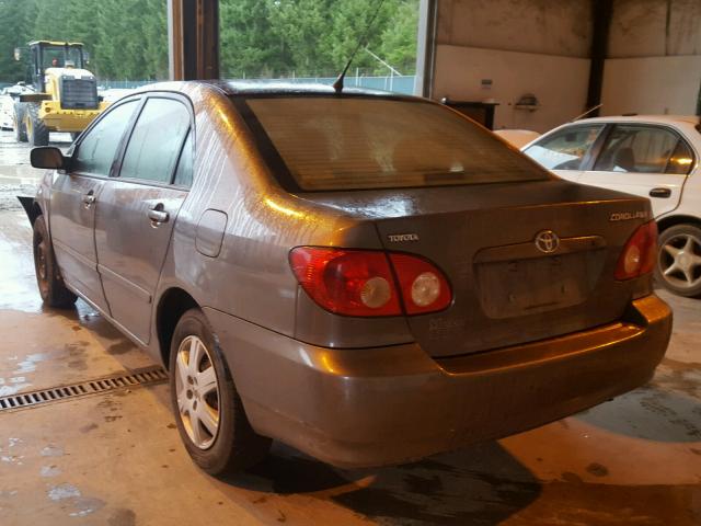 1NXBR30E75Z500096 - 2005 TOYOTA COROLLA CE GRAY photo 3