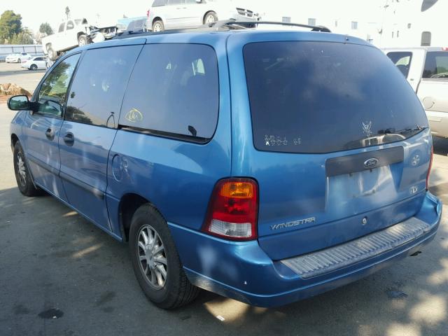 2FMZA51433BB91012 - 2003 FORD WINDSTAR L BLUE photo 3