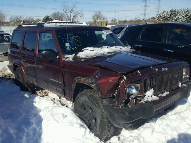 1J4FF48S31L590694 - 2001 JEEP CHEROKEE S BURGUNDY photo 1