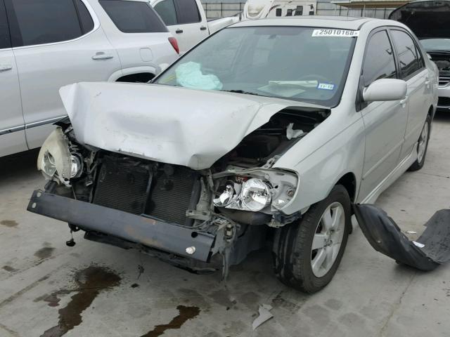 2T1BR38E93C137822 - 2003 TOYOTA COROLLA CE SILVER photo 2