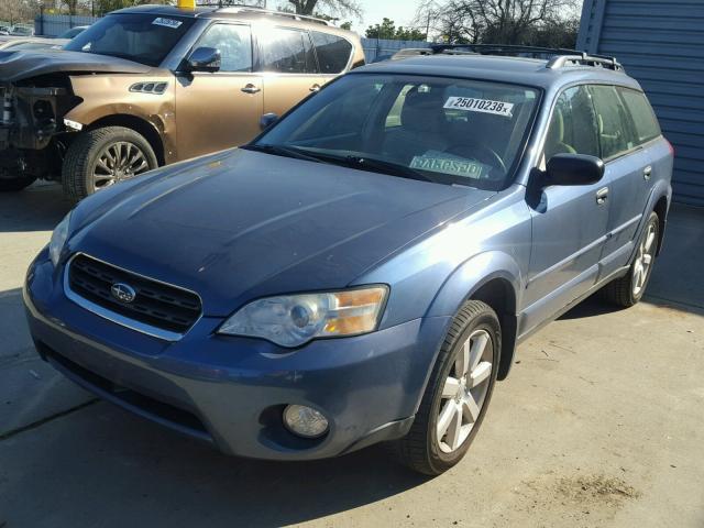 4S4BP61C767347840 - 2006 SUBARU LEGACY OUT BLUE photo 2