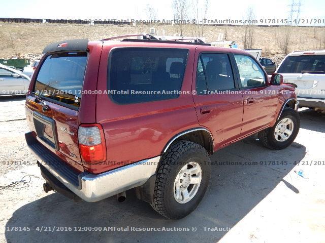 JT3HN86R7X0198499 - 1999 TOYOTA 4RUNNER SR RED photo 3