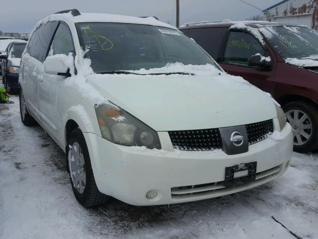 5N1BV28U34N355519 - 2004 NISSAN QUEST S WHITE photo 1