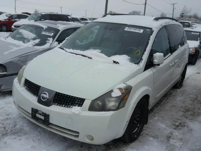 5N1BV28U34N355519 - 2004 NISSAN QUEST S WHITE photo 2