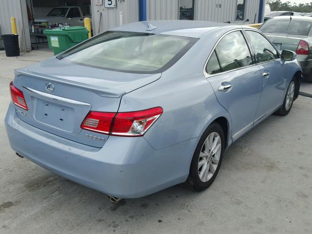 JTHBK1EG2A2368263 - 2010 LEXUS ES 350 BLUE photo 4