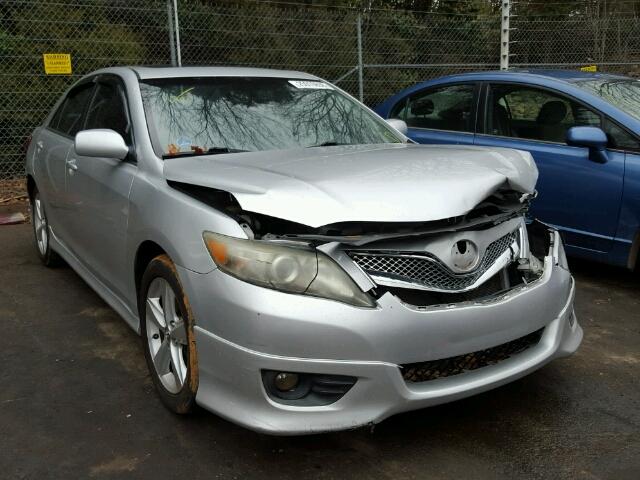 4T1BK3EK2AU602600 - 2010 TOYOTA CAMRY SE SILVER photo 1