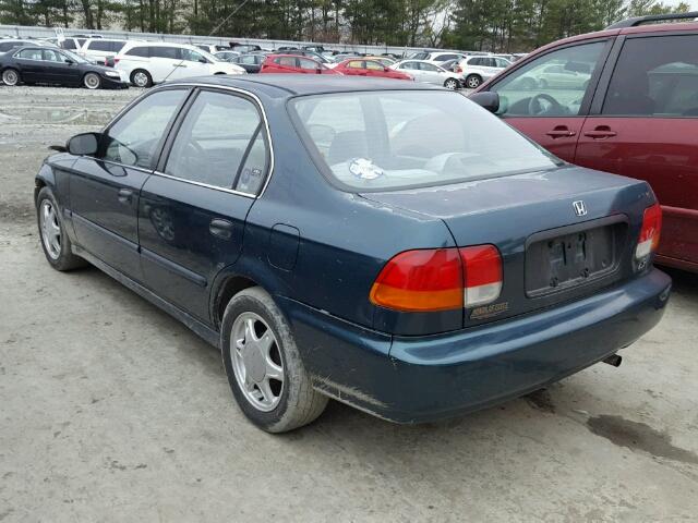 2HGEJ6673WH555752 - 1998 HONDA CIVIC LX GREEN photo 3