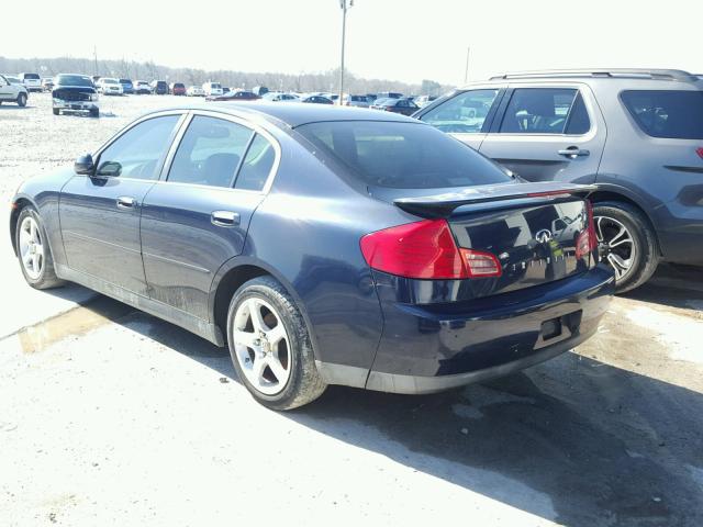 JNKCV51E84M107493 - 2004 INFINITI G35 BLUE photo 3