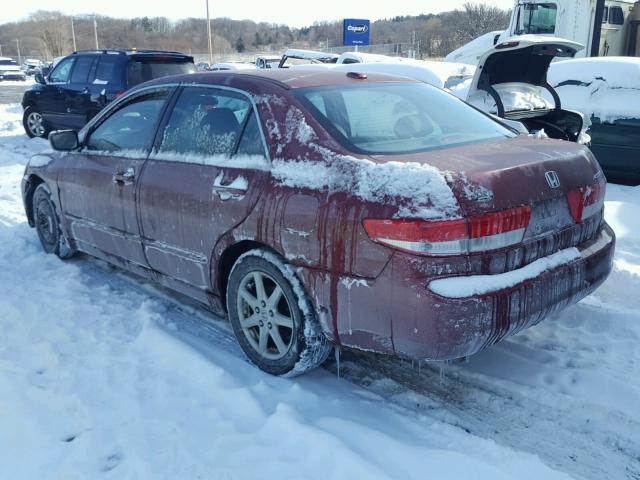 1HGCM66544A017831 - 2004 HONDA ACCORD EX BURGUNDY photo 3