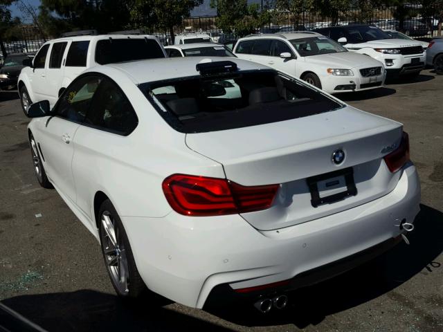 WBA4W3C51JAC97297 - 2018 BMW 430I WHITE photo 3