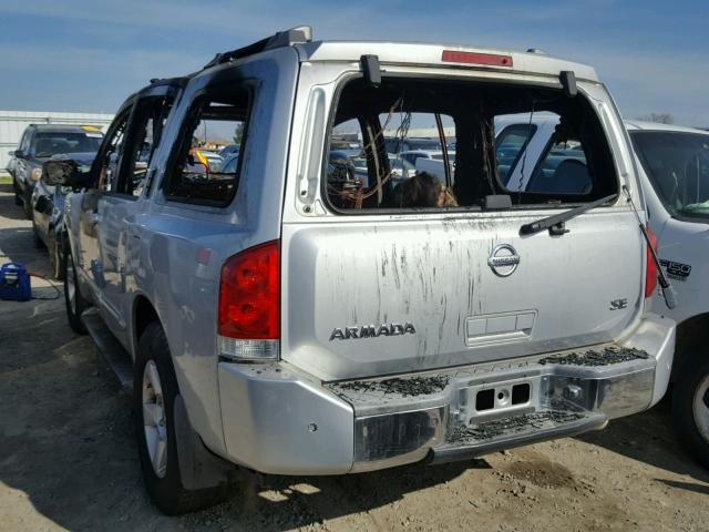 5N1AA08AX5N733421 - 2005 NISSAN ARMADA SE SILVER photo 3