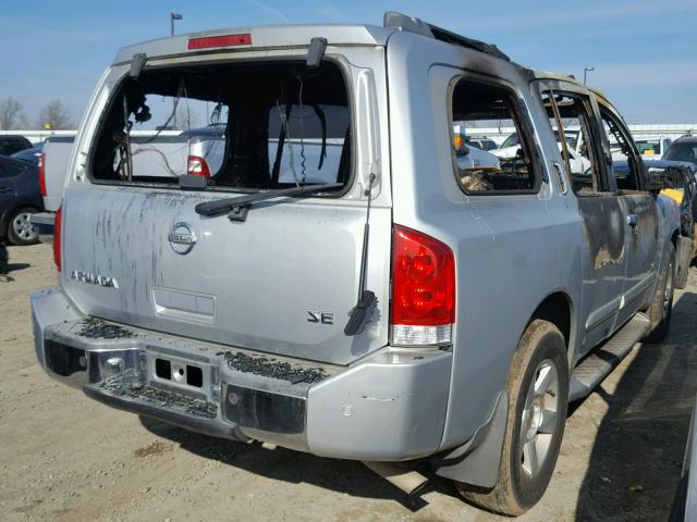 5N1AA08AX5N733421 - 2005 NISSAN ARMADA SE SILVER photo 4