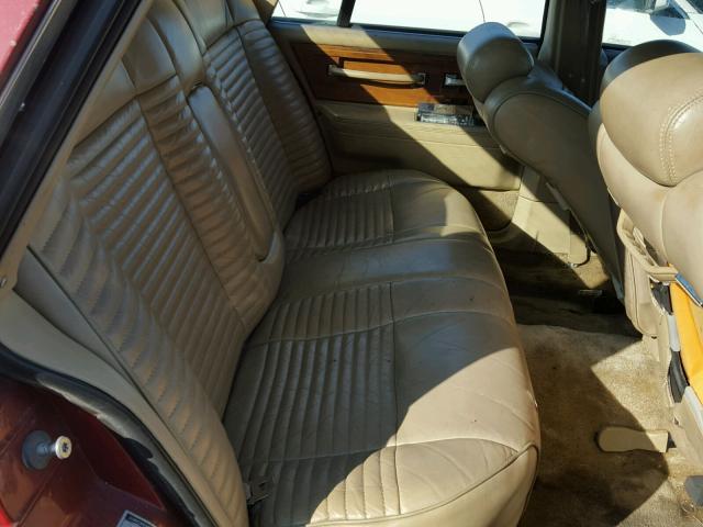 1MRBP97F5FY755672 - 1985 LINCOLN CONTINENTA RED photo 6