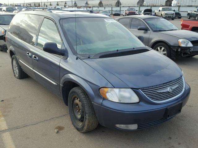 2C8GT64L82R551684 - 2002 CHRYSLER TOWN & COU BLUE photo 1