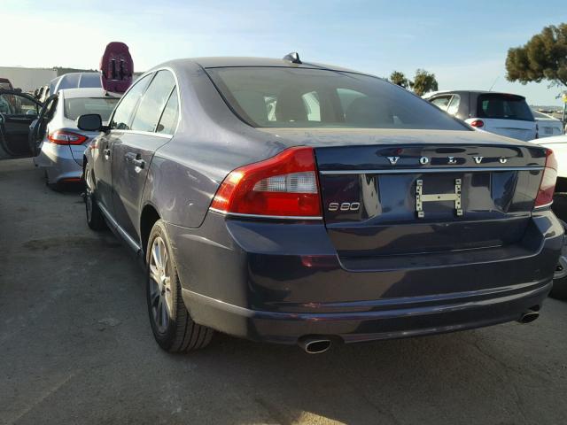 YV1940AS5B1145683 - 2011 VOLVO S80 3.2 BLUE photo 3