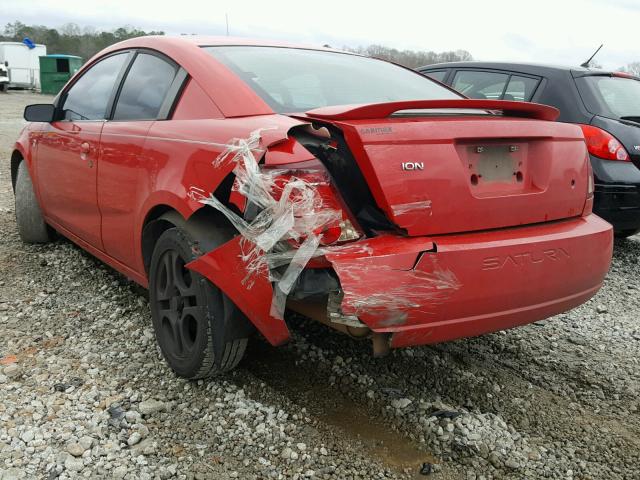 1G8AW12F05Z103829 - 2005 SATURN ION LEVEL RED photo 3
