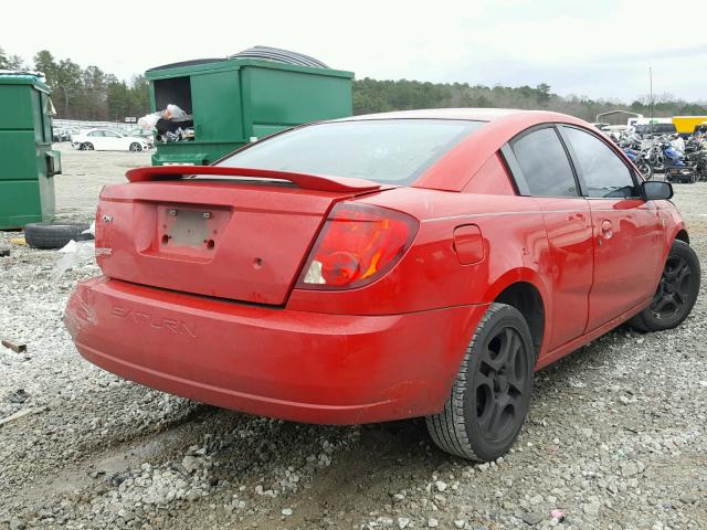 1G8AW12F05Z103829 - 2005 SATURN ION LEVEL RED photo 4