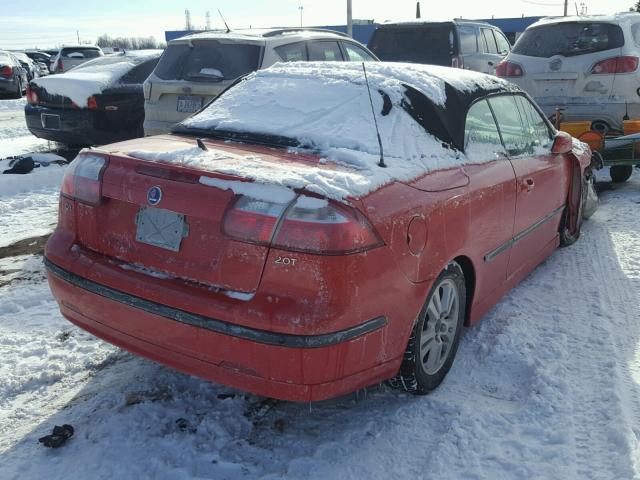 YS3FD79Y766104841 - 2006 SAAB 9-3 BASE RED photo 4